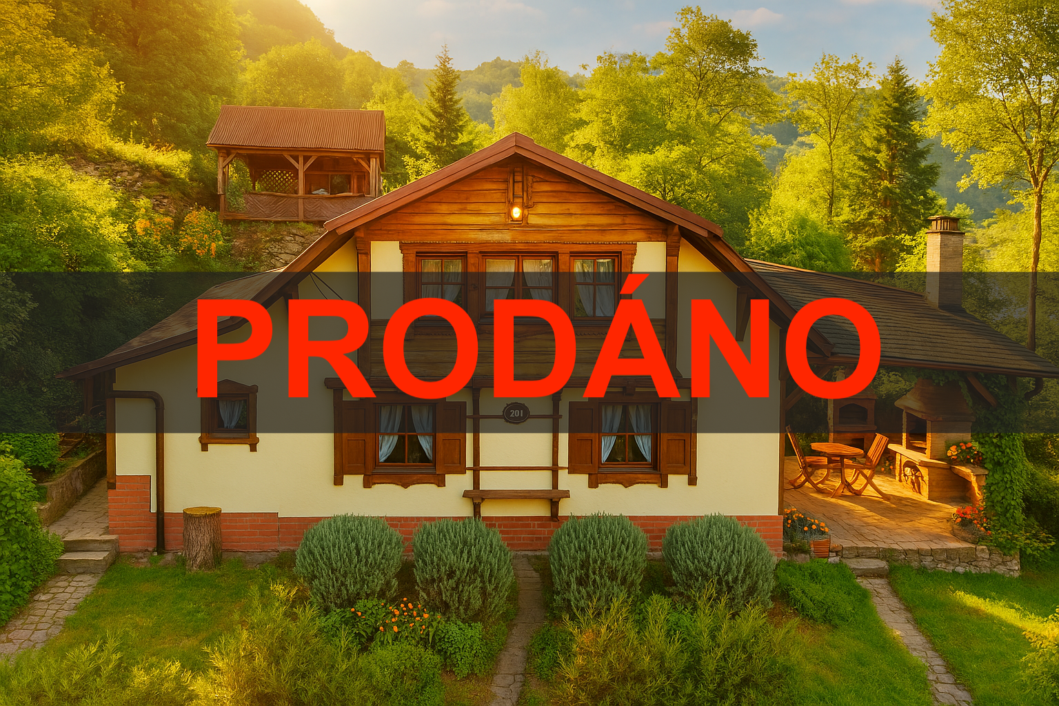 Nádherný dům po kompletní renovaci s fantastickým výhledem do údolí Vltavy. V nezáplavové zóně.