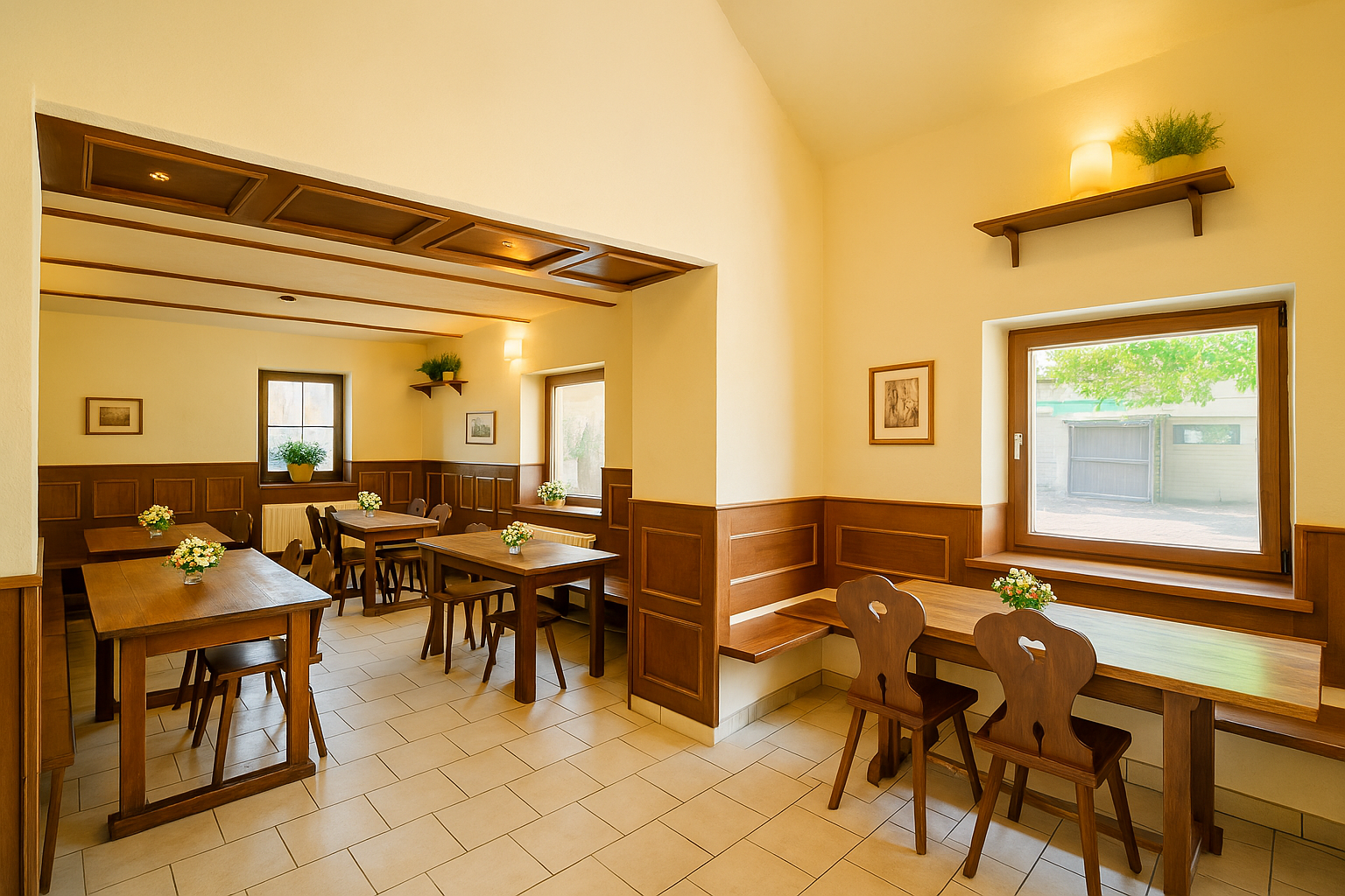 Prodej hostince se zázemím, kuchyní, velkým pozemkem se zahradou ( 1 147 m²), samostatným obchodem se vstupem z hlavní ulice a další budovou s vinárnou. Podlahová plocha 510 m² + sklepy.